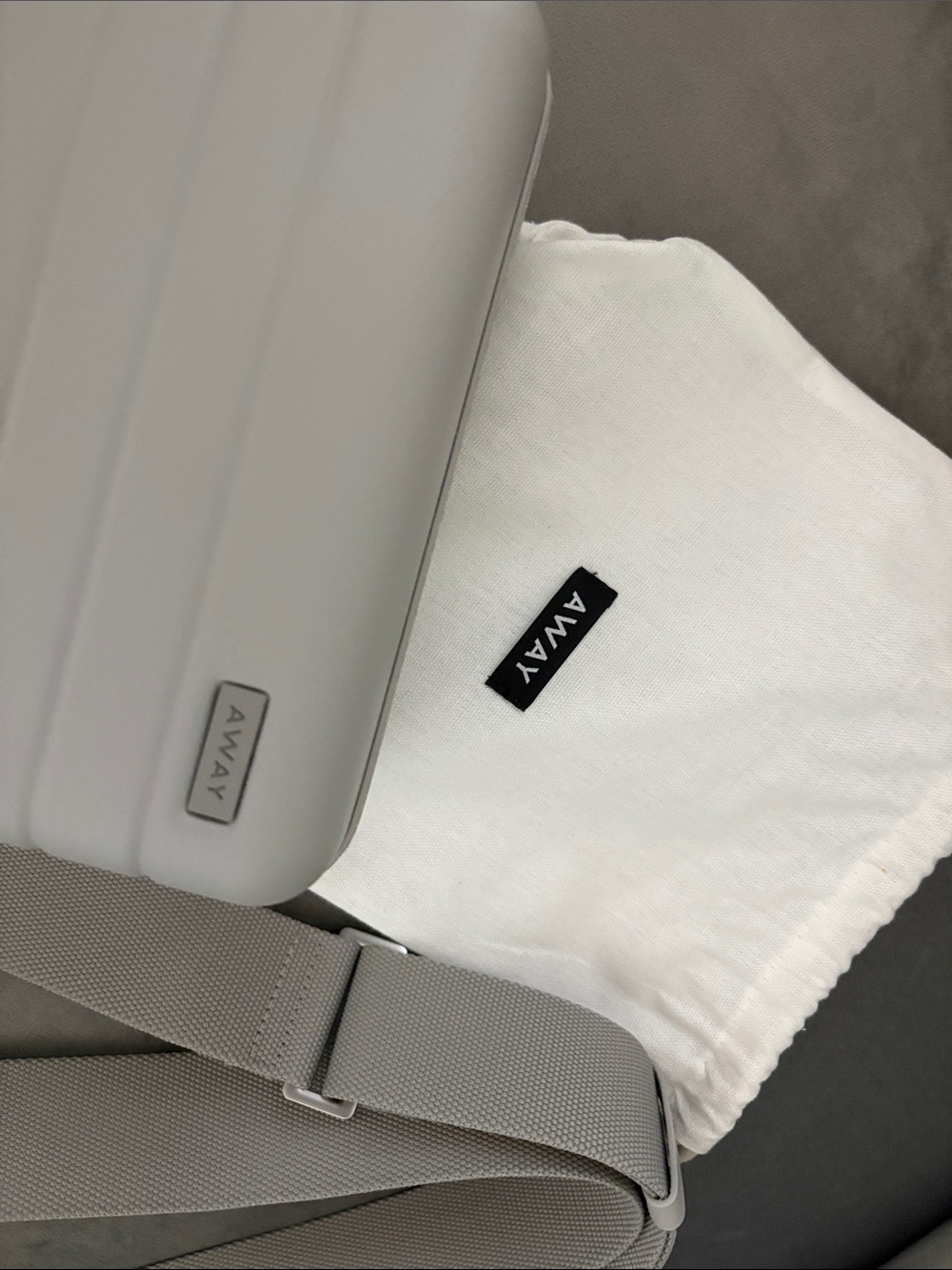 Away Cross Body/ Belt Bag in Light Gray - Picture 5 of 5